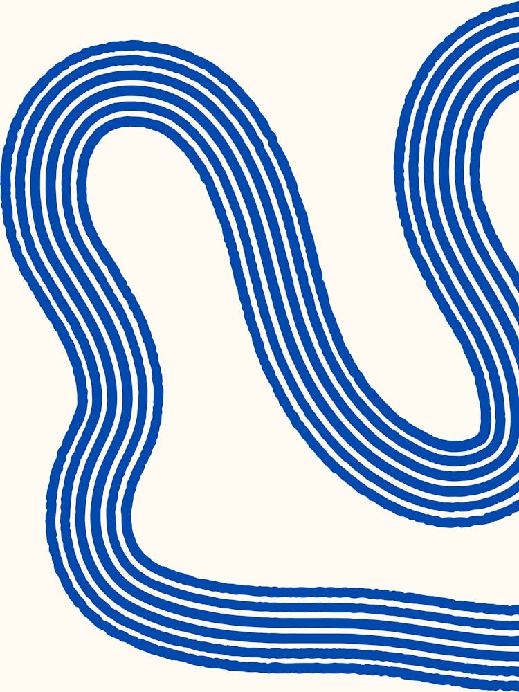 Blue Wavy Lines 2