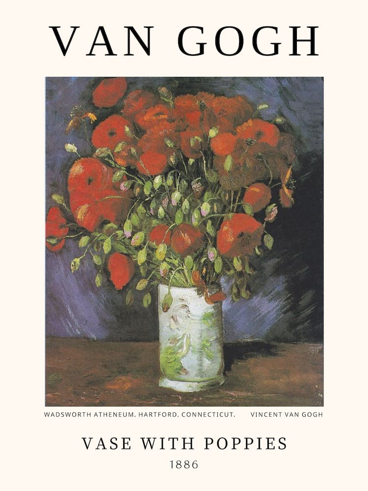 Vase With Poppies, Van Gogh