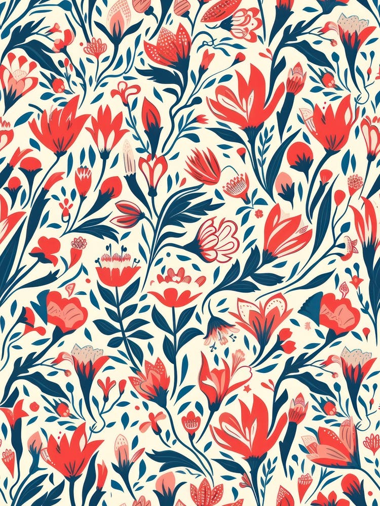 Flower Jubilee London Fabrics Floral Pattern 3