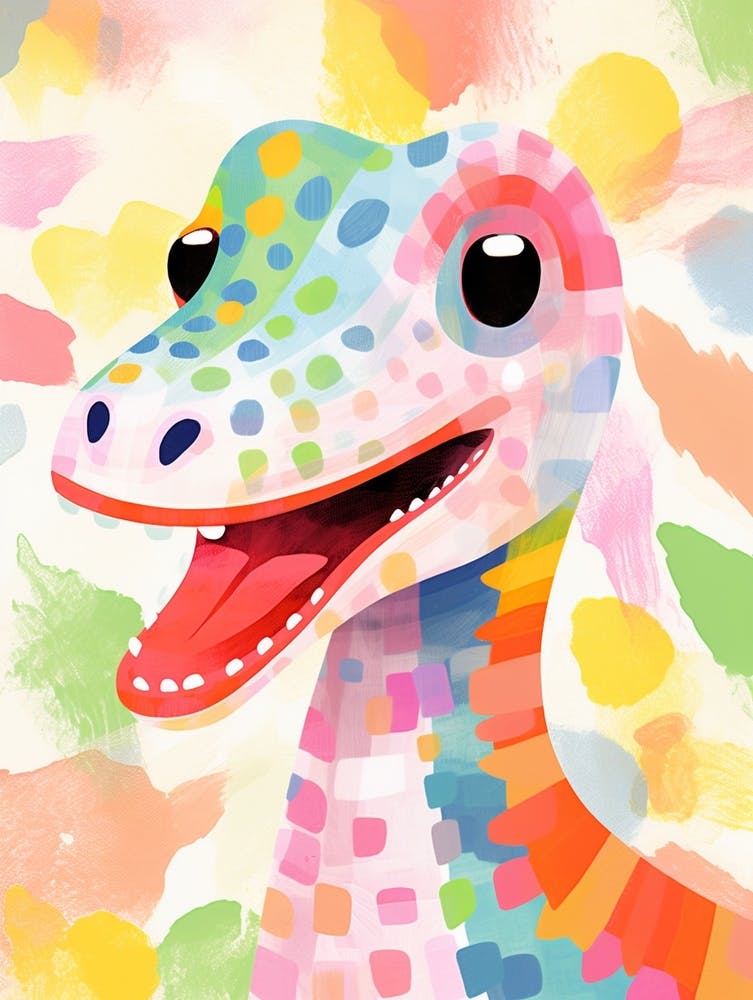 Colourful Dinosaur Plateosaurus 1