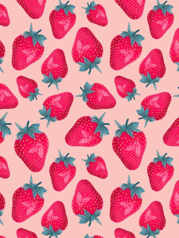 Strawberries Baby Pink