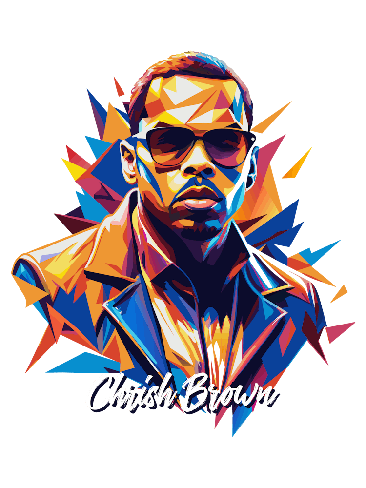 Chris Brown 02 Portrait Music WPAP Pop Art