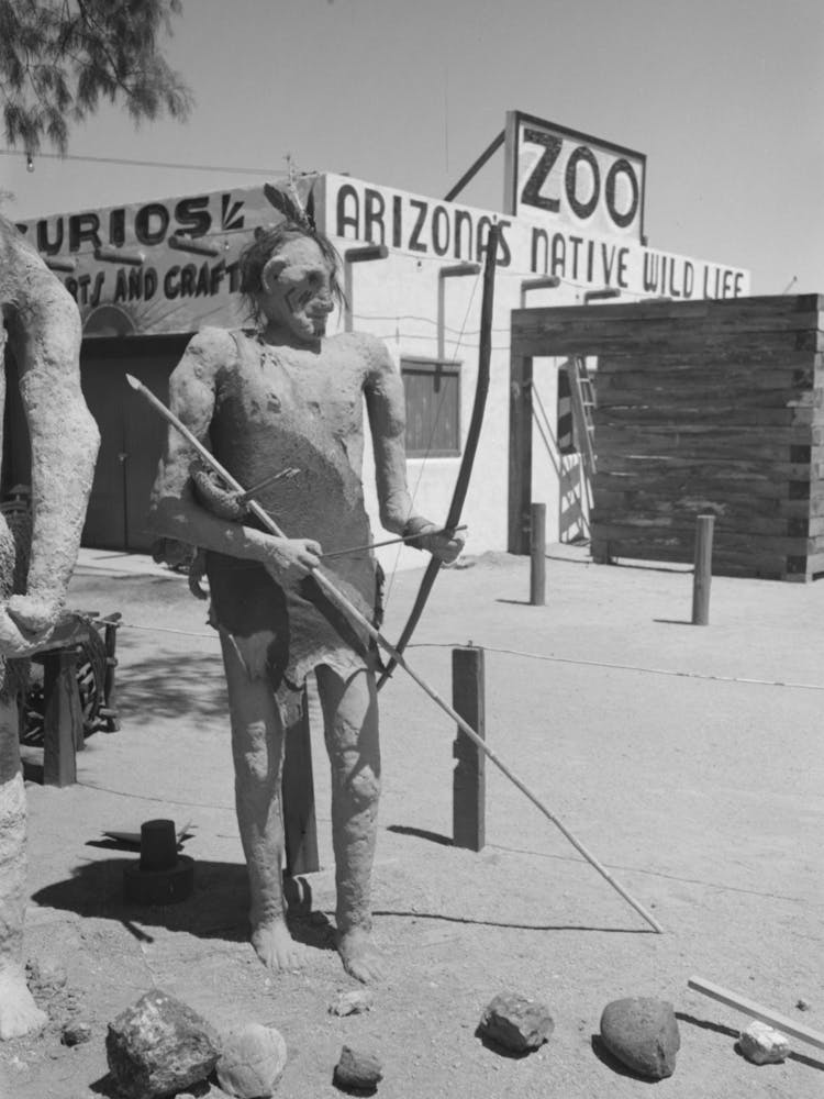 Figure Of Indian Made Of Papier Mache, Apache Junction, Arizona By Russell Lee