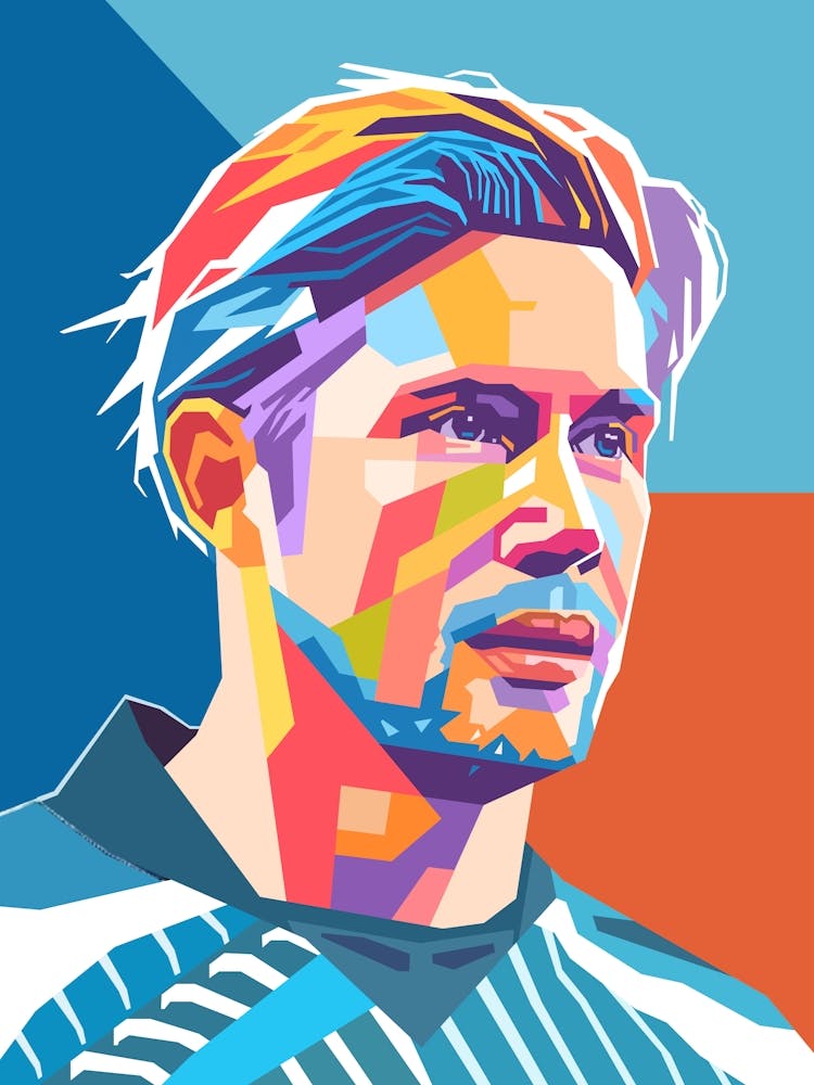 Kevin De Bruyne wpap art style