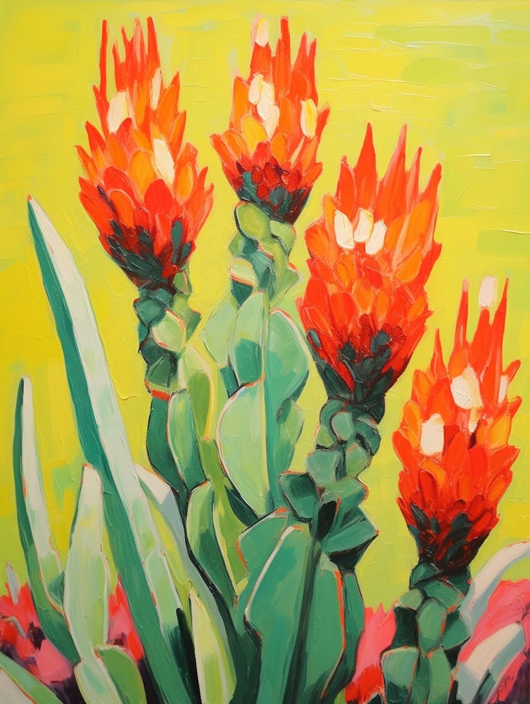 Cactus Painting Trichocereus 1