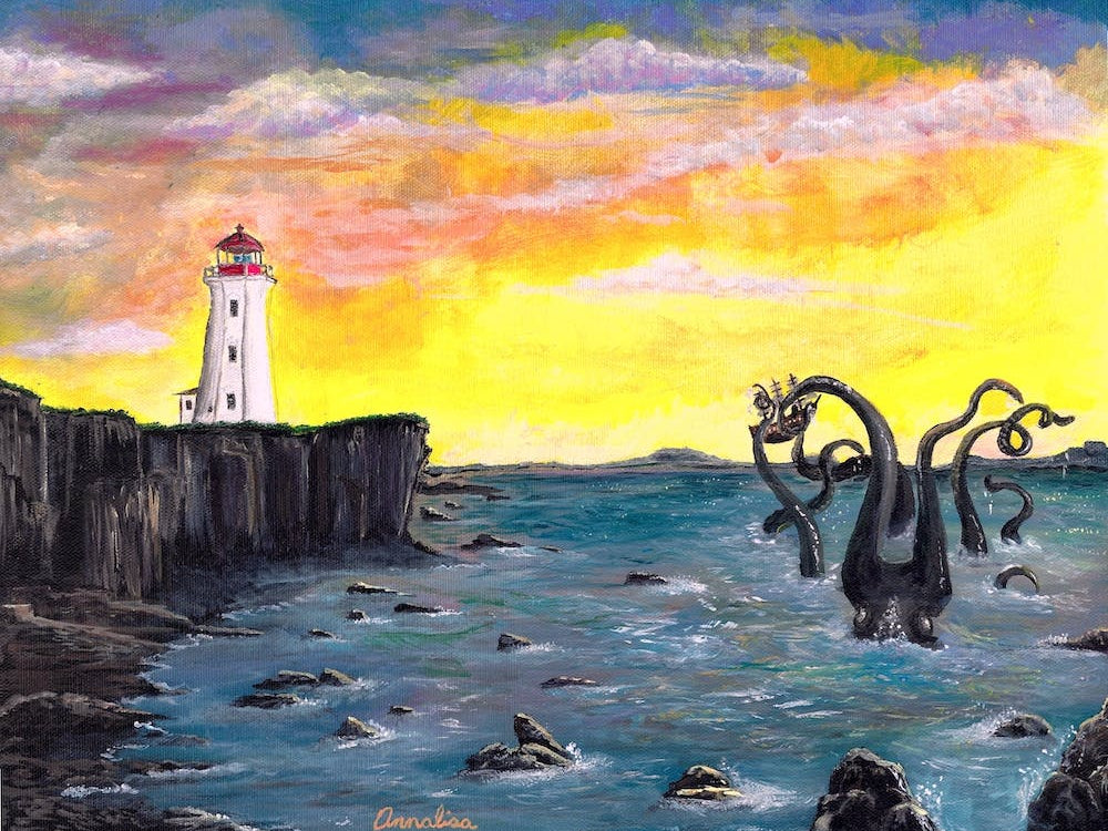 Kraken By The Lighthouse 