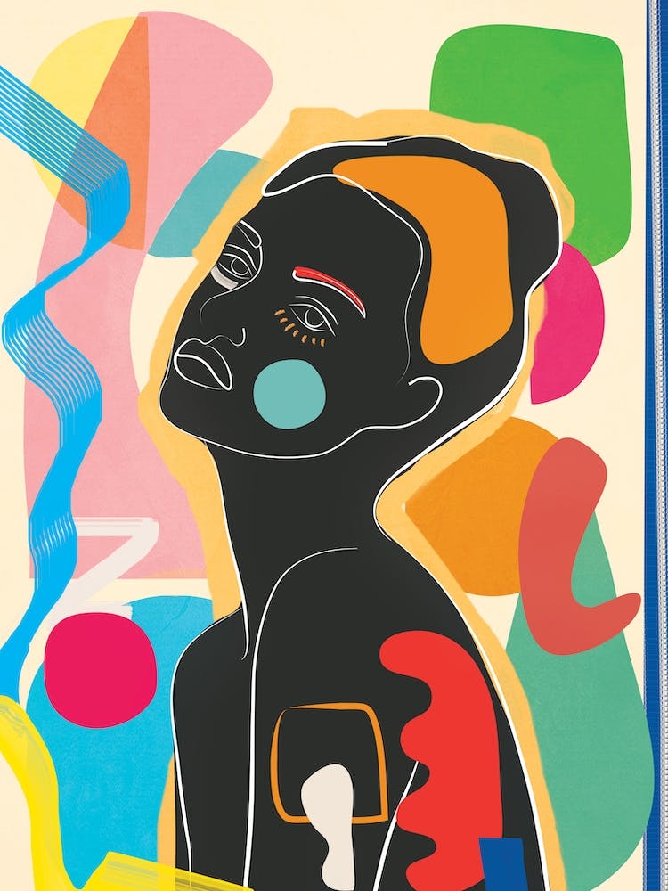 Modern Abstract Woman Iv