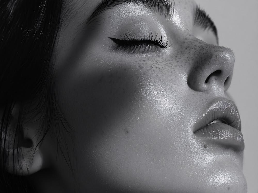 Black And White Portrait Of A Woman 6