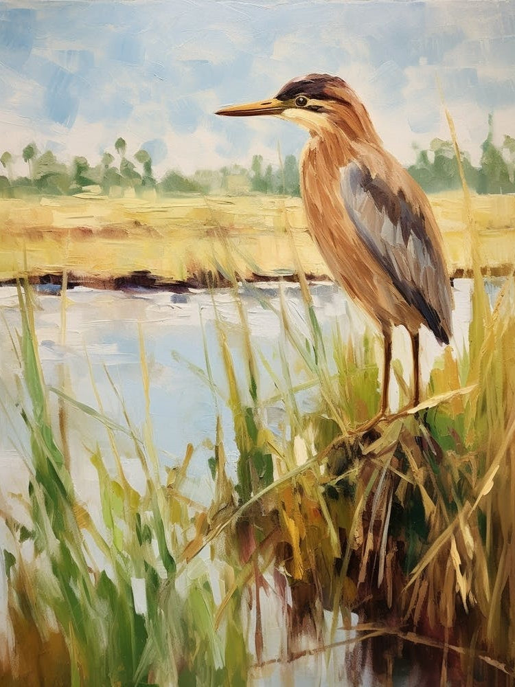 Bird Painting Green Heron 1