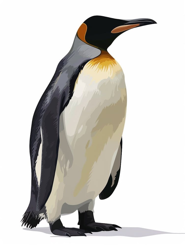 King Penguin Cooper Bay Minimalist Illustration 3