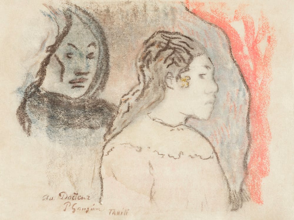 Study of Tahitian Heads (ca. 1898), Paul Gauguin