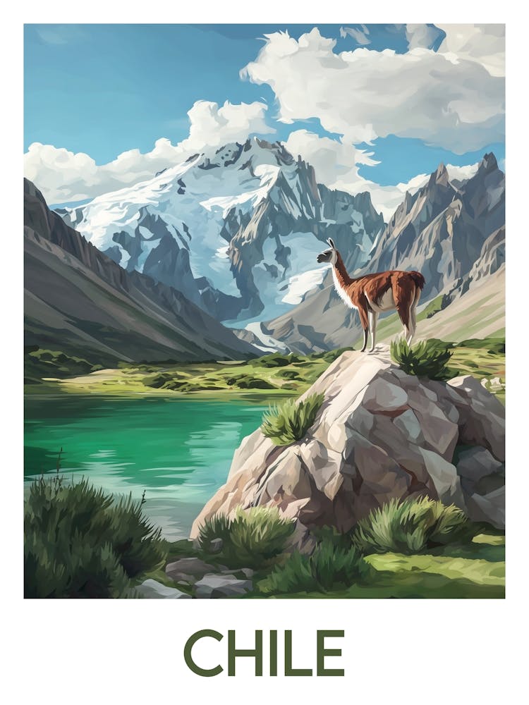 Affiche de voyage Chile