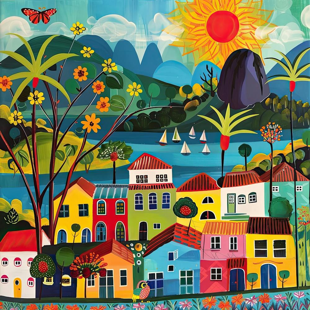 Kids Travel Illustration Rio 2