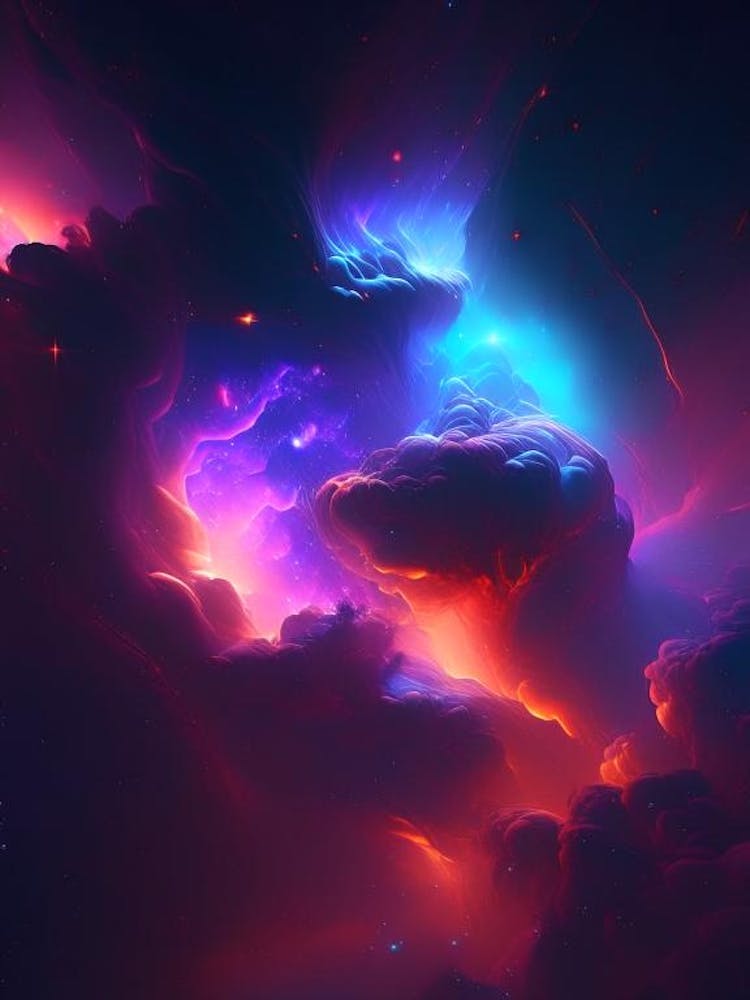 Nébuleuse Nuits Néon Espace