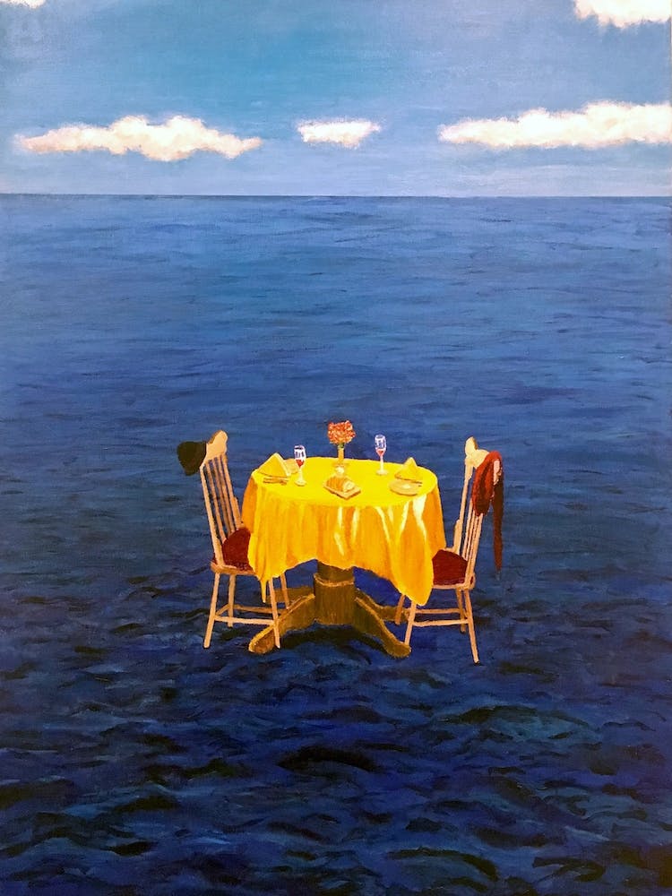 Table For Two In The Ocean