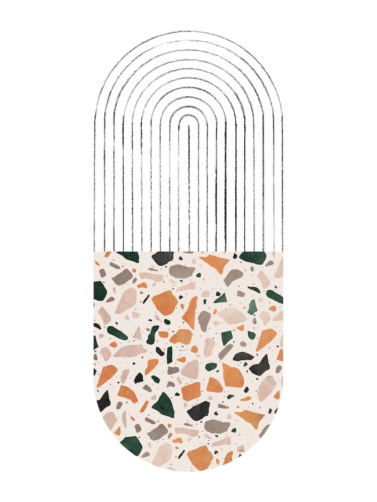 Terrazzo geometrische Formen