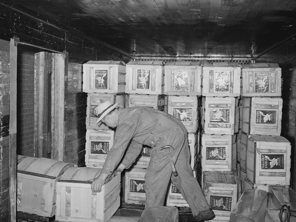 Crates Of Lettuce For Shipment, Canyon County, Idaho By Russell Lee