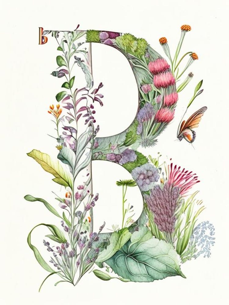 B, Letter, Alphabet Quentin Blake Illustration 7