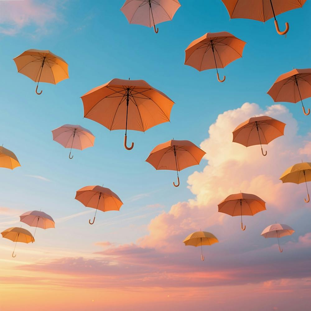Umbrellas In The Sky 1
