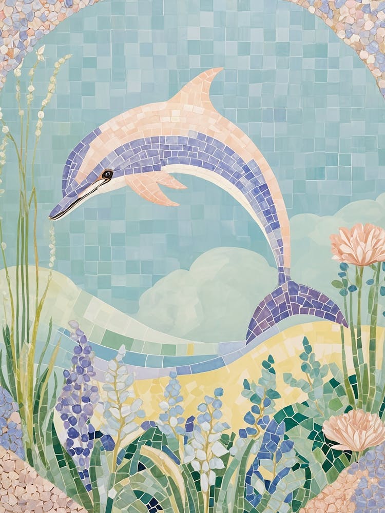 Dolphin Mosaic no1
