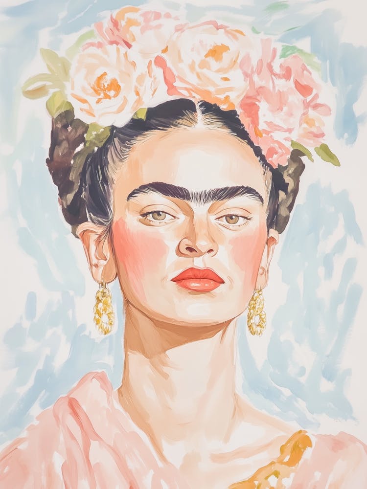 Frida Pastel Watercolor