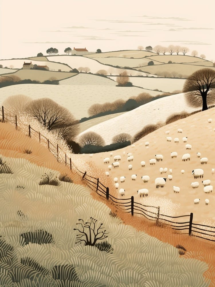 The Cotswolds England 4 Hiking Trail Landscape