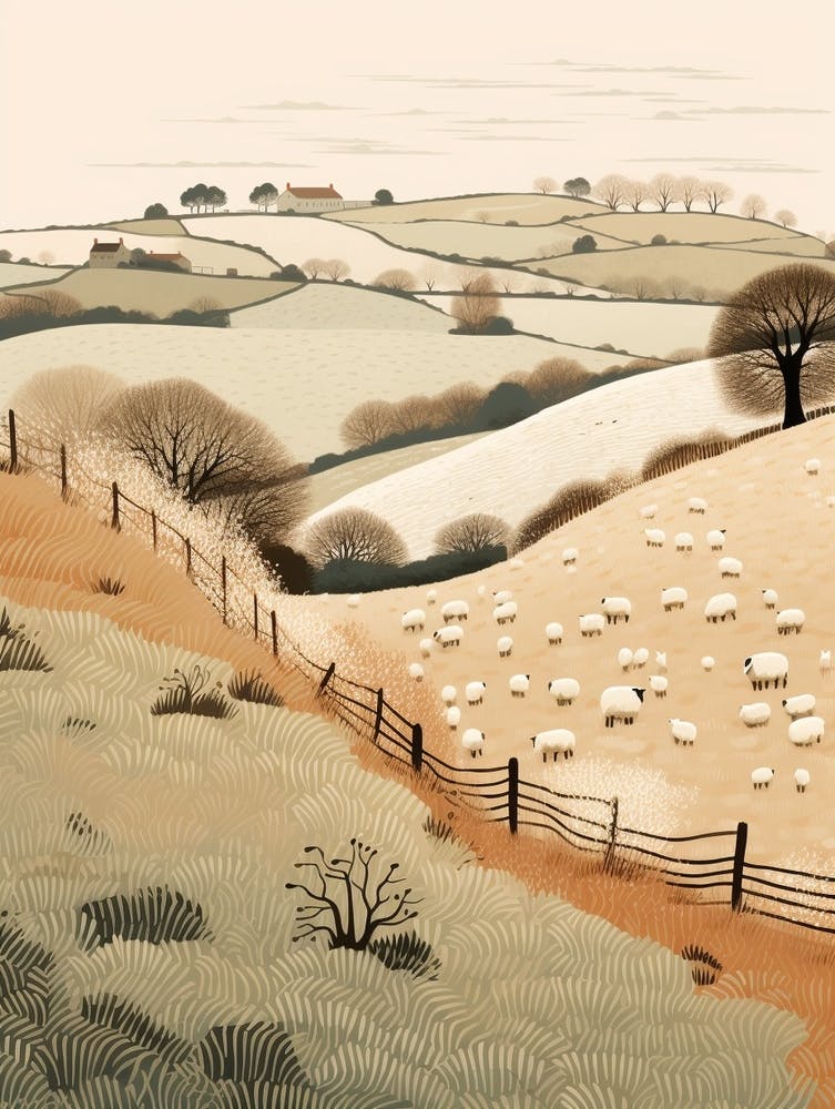 The Cotswolds England 4 Hiking Trail Landscape