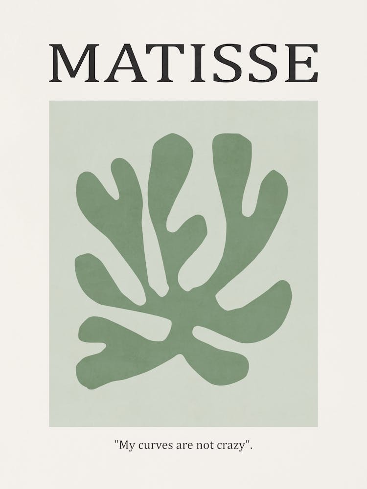 Inspired by Matisse - Green Flower 03