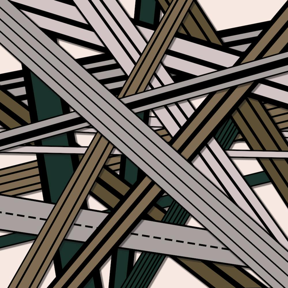 Abstract Lines Roads