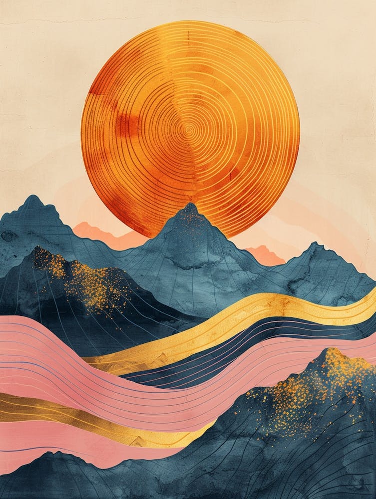 Sunset In The Mountains 13