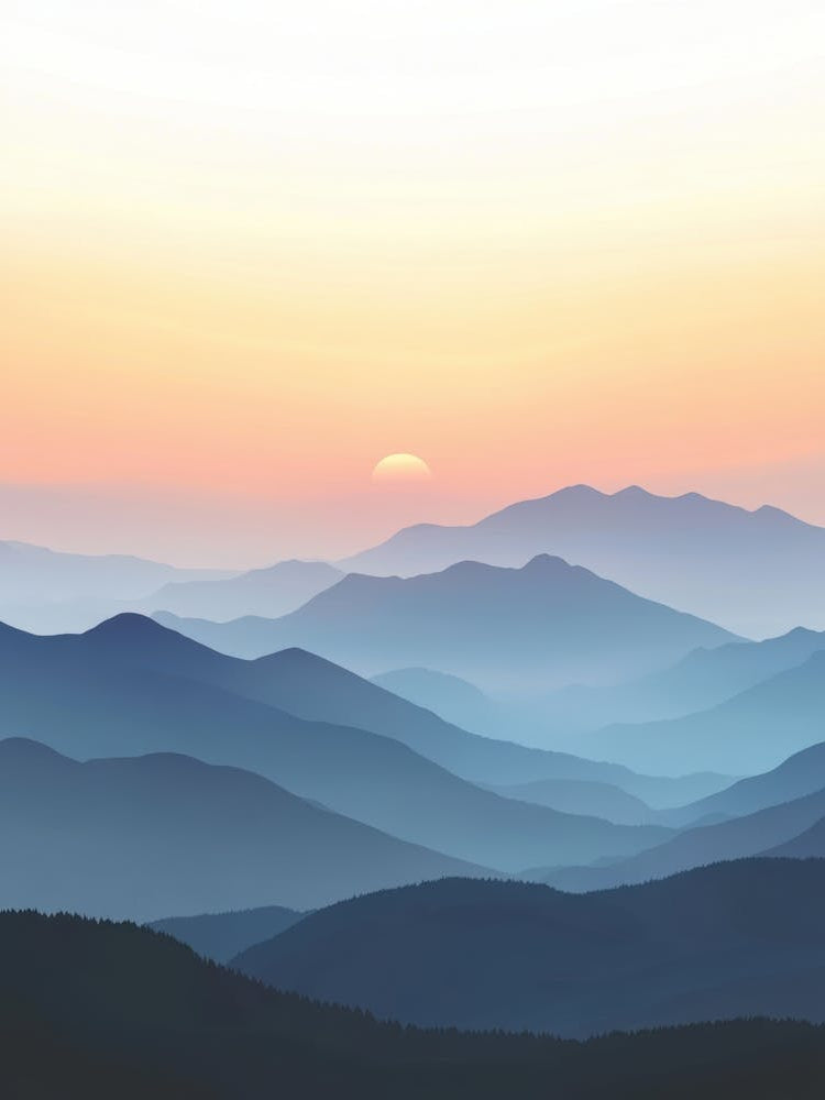 Sunset In The Mountains 20