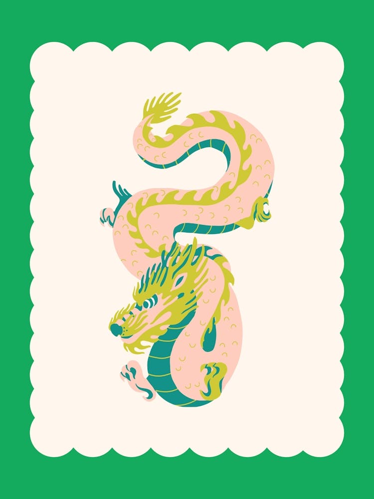 Year Of The Dragon Green