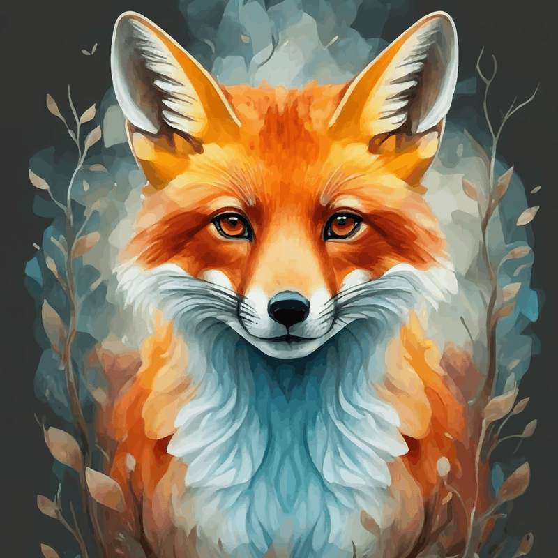 Red Fox , watercolor