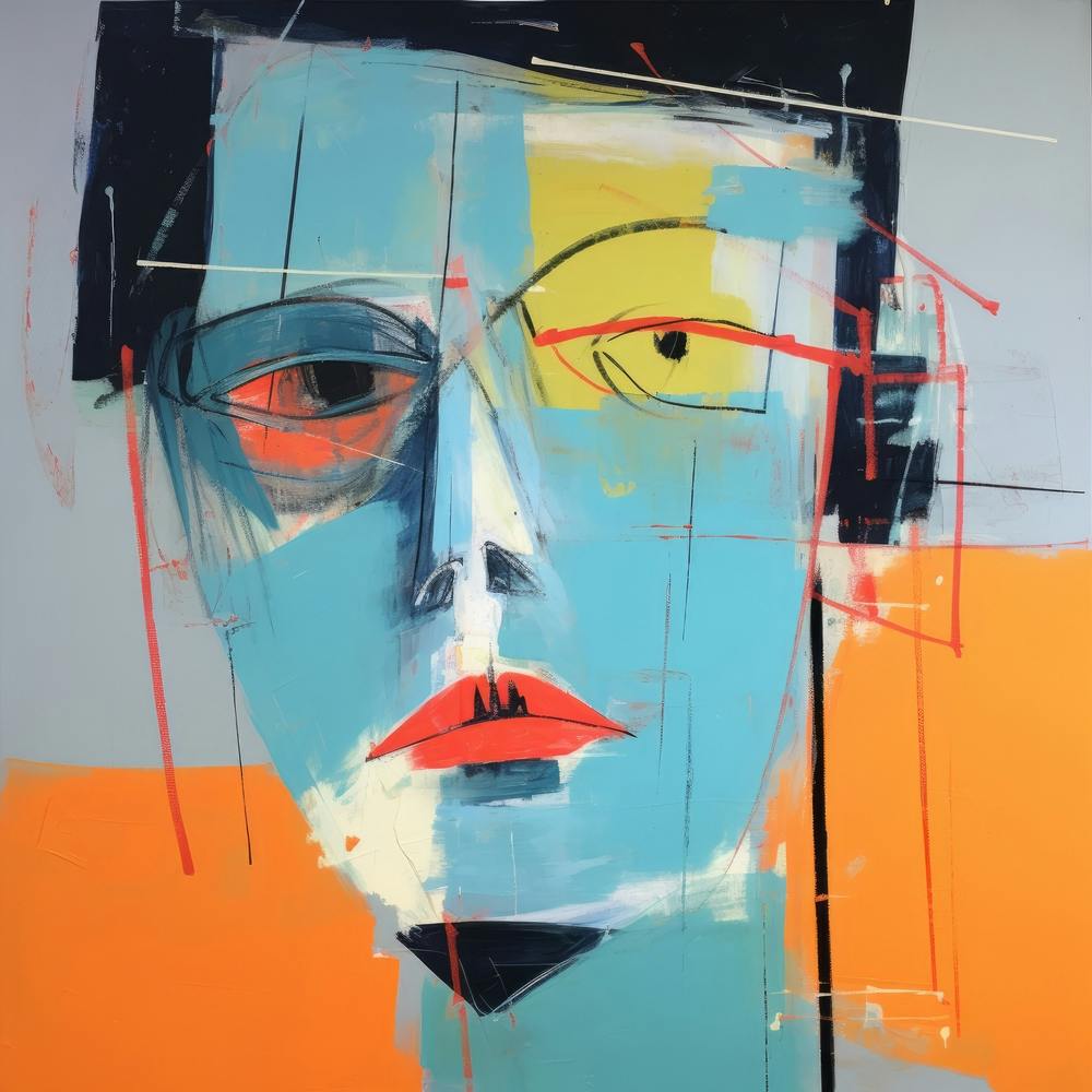 Human Faces Abstract Collection Hfc 12