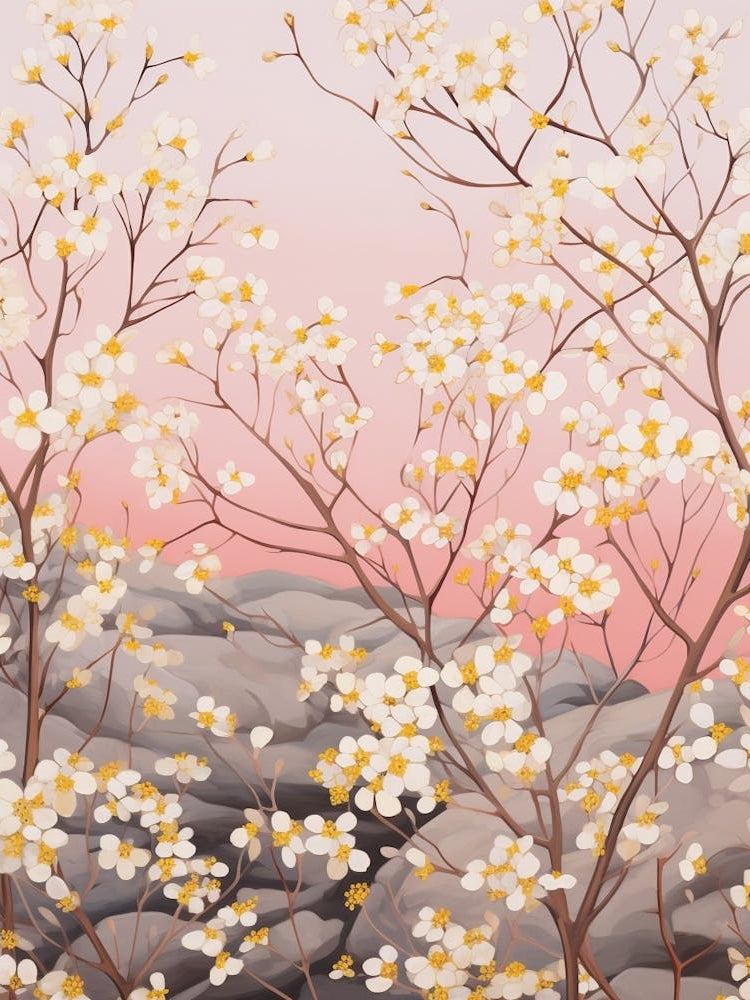 Gypsophila Babys Breath 7 Flower Painting