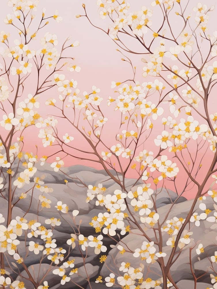 Gypsophila Babys Breath 7 Flower Painting