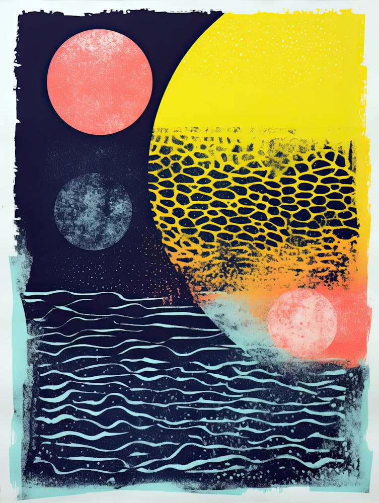 Solar Streams Futuristic Abstract Aesthetic