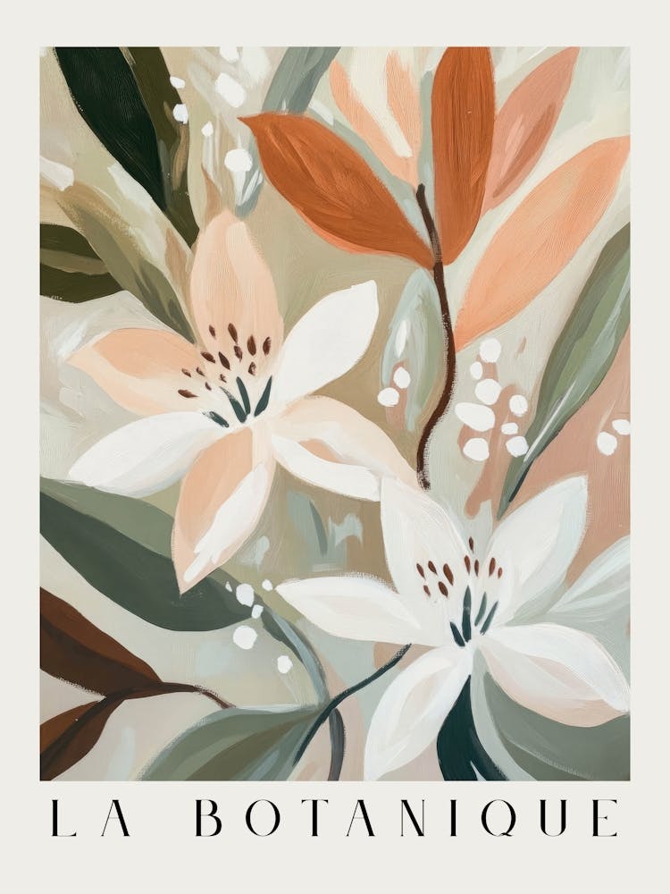 Abstract floral prints in soft pastel tones in a modern botanical aesthetic – gouache painting in the style of Henri Matisse – minimalist nature art perfect for contemporary decor, modern living rooms, elegant bedrooms 2