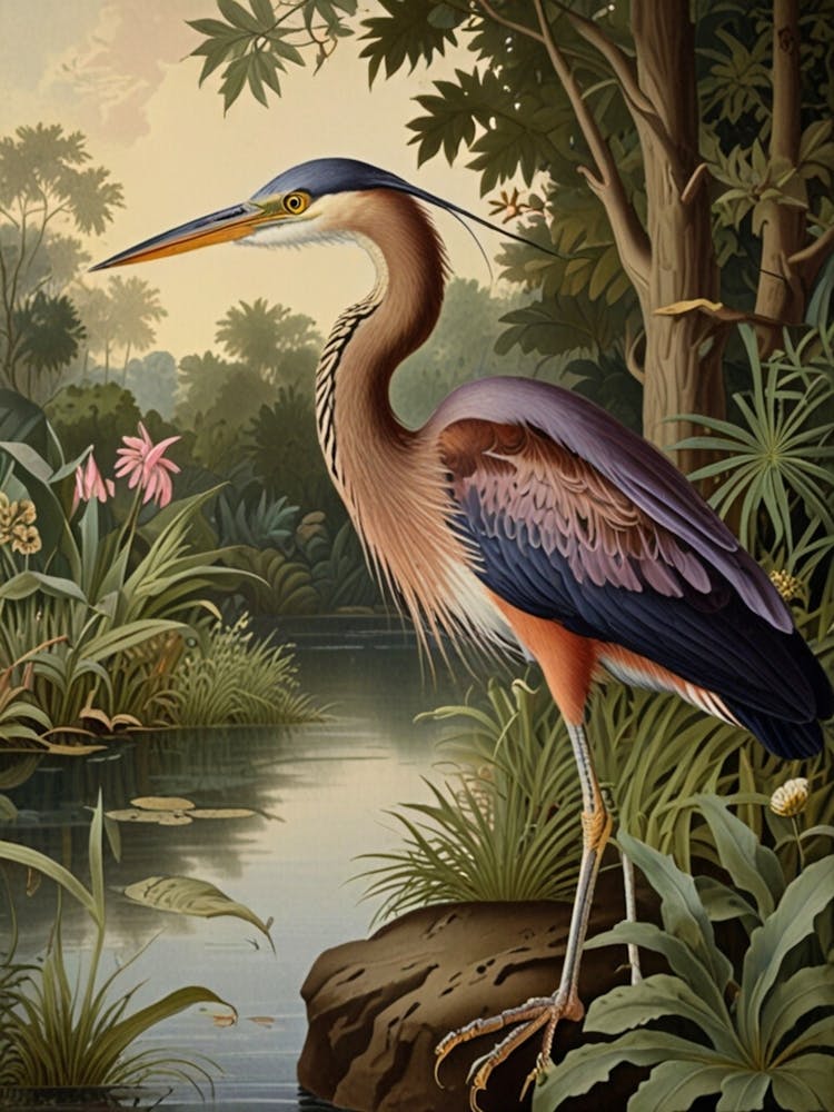 William Morris Heron In The Woods