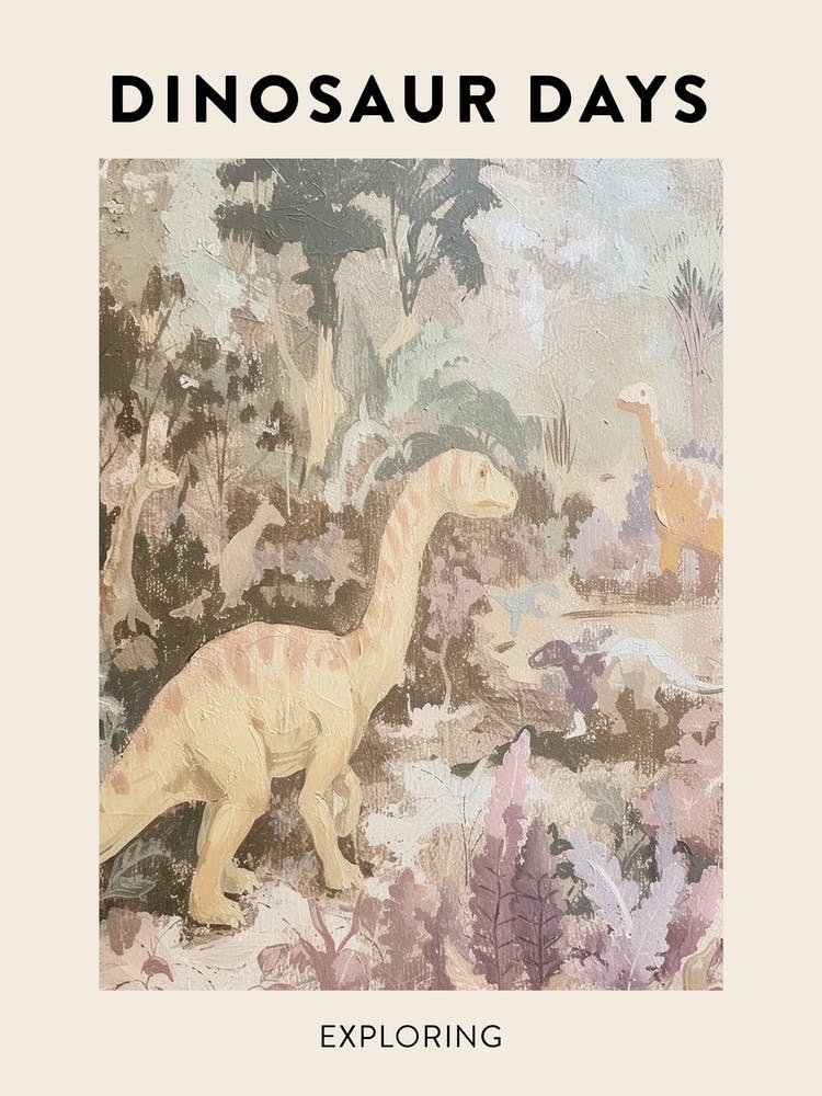 Dinosaur Exploring Poster 1