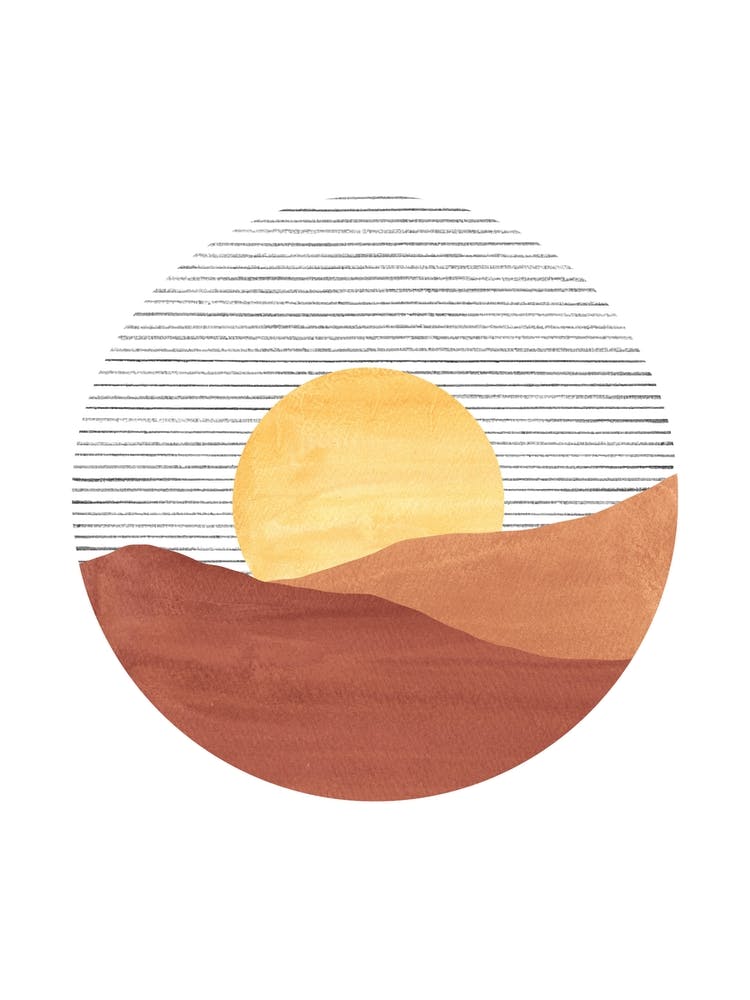 Sunset In The Desert