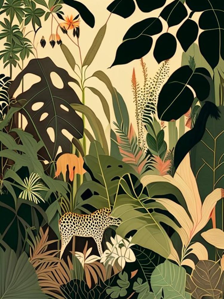 Jungle Botanicals 1 Rousseau Inspired