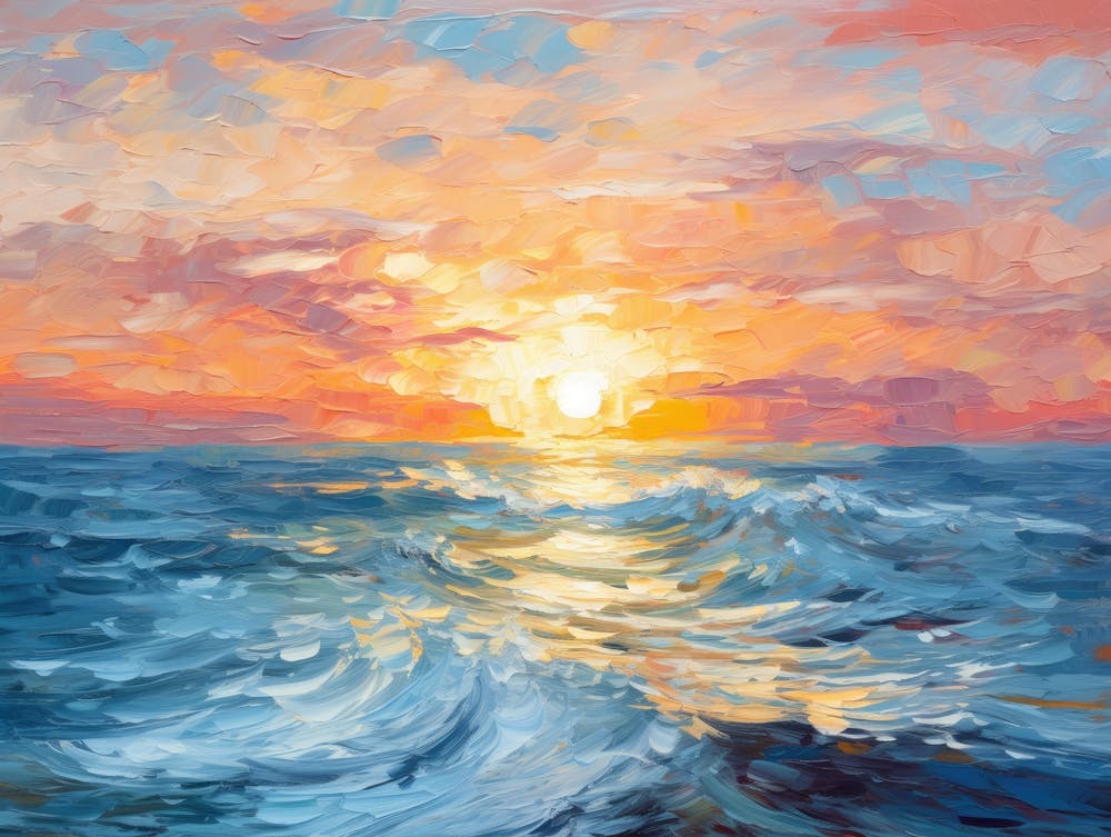Sonnenuntergang im Ozean 1