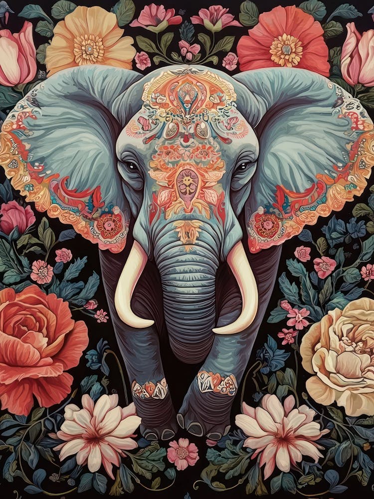 William Morris Elephant Vintage 