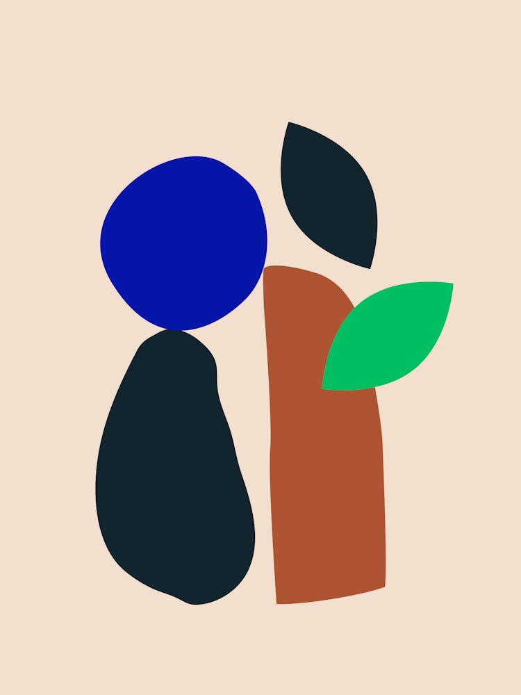 Two People With Leaves