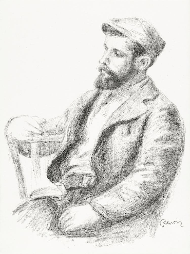 Portrait Of Louis Valtat, Pierre Auguste Renoir
