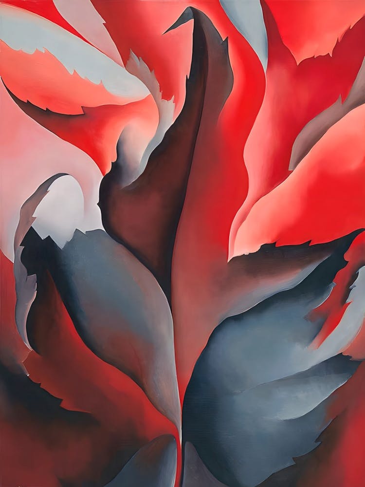 Georgia O'Keeffe - The Red Maple at Lake George 1