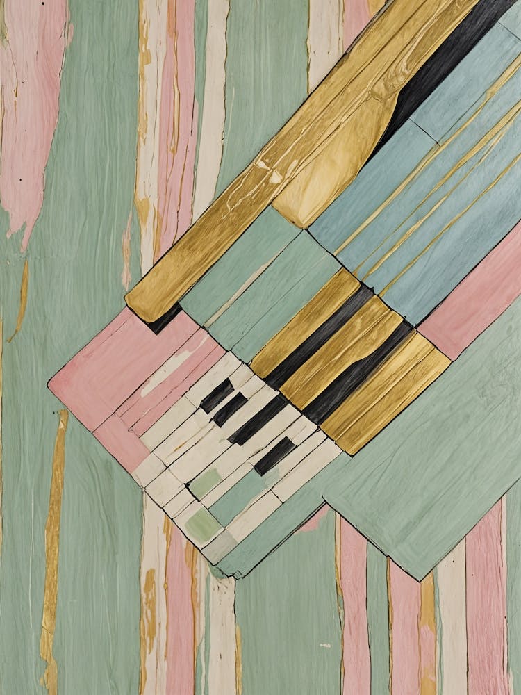 Abstract Piano Keys
