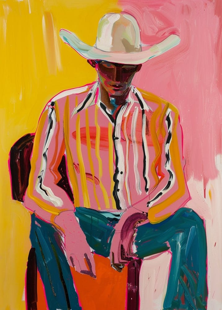 Painting Of A Cowboy 11