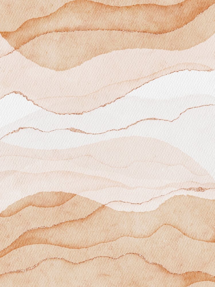 Watercolor Of Waves